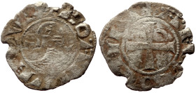 Denier AR
Crusaders, Crusaders, Bohémond III (1163-1201), + BOAMVDNVS, helmeted and mailed head right, cross on helmet, crescent behind, star before ...