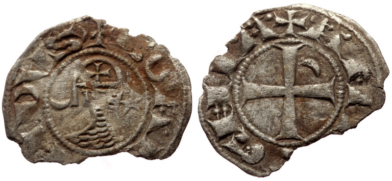 Denier AR
Crusaders, Crusaders, Bohémond III (1163-1201), + BOAMVDNVS, helmeted...