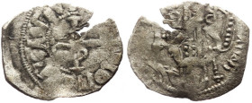 Tornese AR
Andronicus II Palaeologus (1282-1328), Constantinople, 1282-1295. Obv. ANΔPON[...], Andronicus II standing facing, wearing crown with pend...