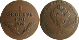 1 Groat Cu
Poland, 1794