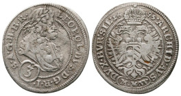 3 Kreuzer AR
Austria, Leopold I (1657-1705), 1695
21 mm, 1,56 g