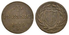 ½ Grotte Cu
Germany, Oldenburg, 1853
18 mm, 1,11 g