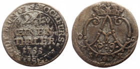 1/24 Thaler
Germany, Münster (Bistum), Clemens August of Bavaria (1719-1761), 1755, Crowned coat of arms / HOCHFURST MUNST LANDT MUNTZ / 24 EINEN REI...