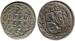 2 Kreuzer AR
Germany, 1743 A