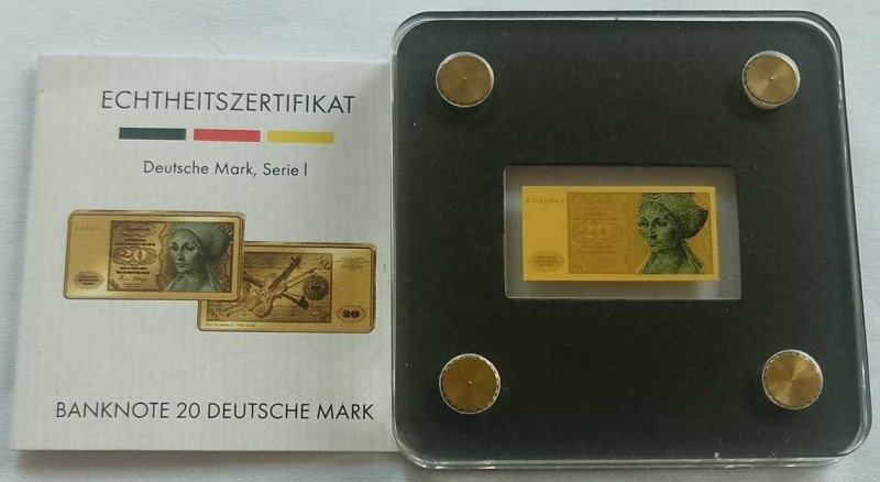 1/500 Oz Gold (999/1000), D-Mark, 20 Mark