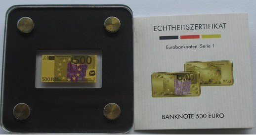 1/500 Oz Gold (999/1000), 500 EURO