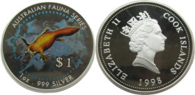 1 Oz AR
Cook Islands, Australian Fauna, 1998
31,10 g