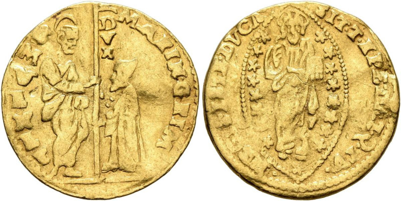 Zecchino AV
Italy, Venice, Marino Grimani, 1595-1606, MARIN GRIM - S•M•VENET St...