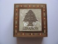 Wooden box, Lebanon, 8,2 x 8,2 x 3,6 cm