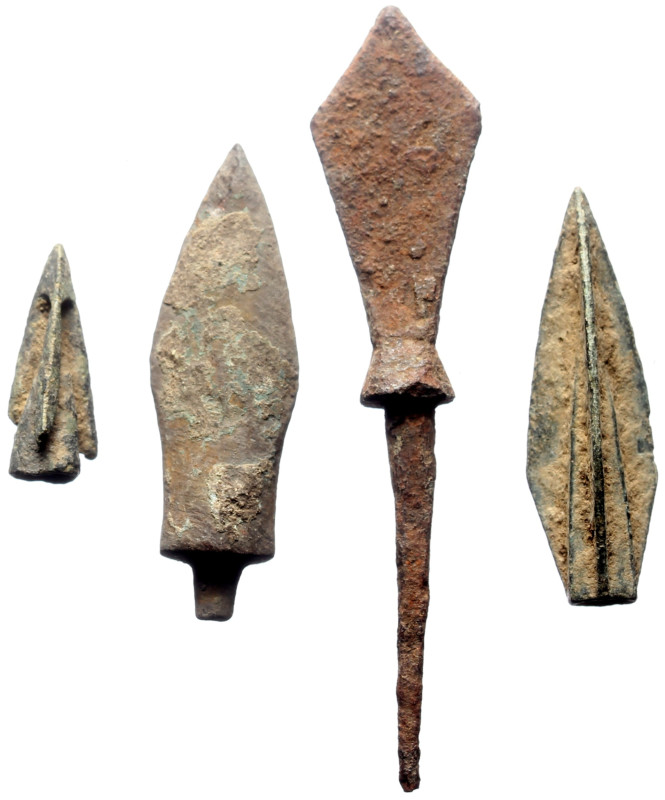 Arrowheads, iron and bronze