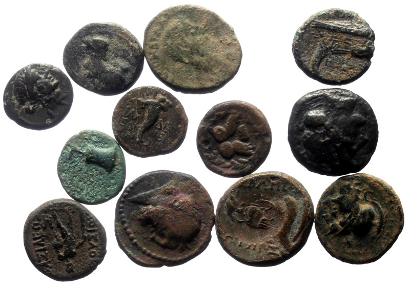 Lot of bronze ancient coins