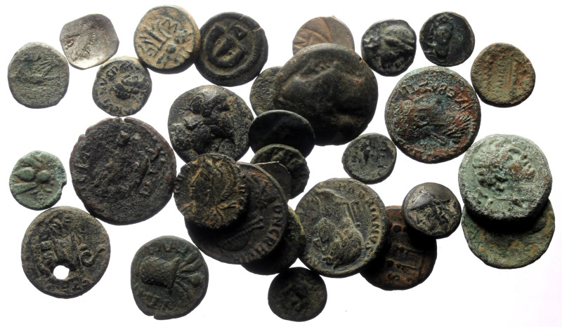 Lot of bronze ancient coins