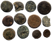 Lot of bronze ancient coins