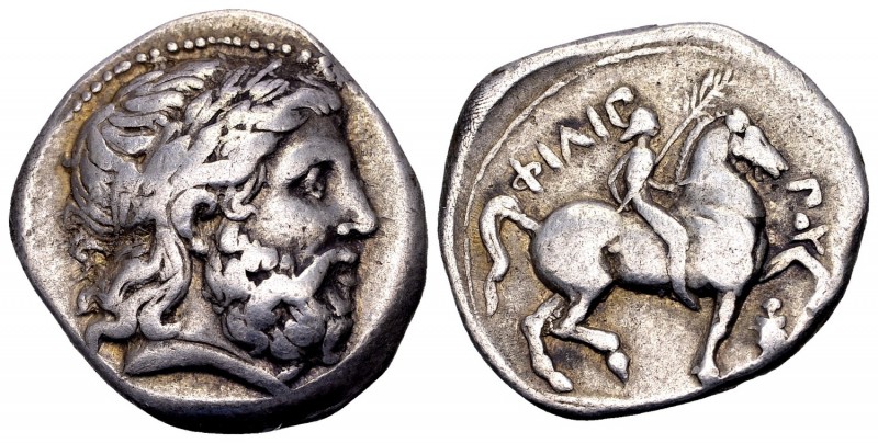 Kingdom of Macedon, Philip II. Amphipolis, 342-328 BC. AR tetradrachm, 14.33 g. ...