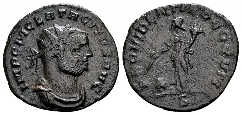 Tacitus. Lugdunum, 275 AD. Æ antoninianus, 2.83 g. IMP C M CLA TACITVS AVG radia...