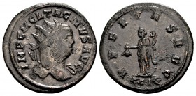 Tacitus. Rome, 276 AD. Æ antoninianus, 4.65 g. IMP C M CL TACITVS AVG. radiate bust right / VBERITAS AVG/XXIЄ. Uberitas sanding left, with purse and c...