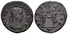 Tacitus. Cyzicus, 275 AD. Æ antoninianus, 4.00 g. IMP C M CL TACITVS AVG, radiate, cuirassed bust right, slight drapery on left shoulder / SPES PVBLIC...