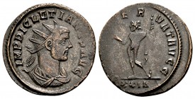 Diocletian. Rome, 285-286 AD. BI antoninianus, 3.74 g.  IMP DICLETIANVS AVG radiate, draped, cuirassed bust right / IOVI CONSERVAT AVGG Jupiter standi...