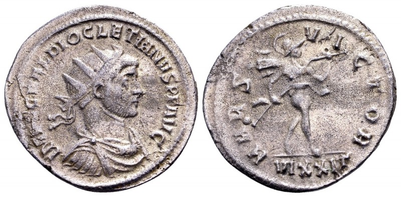 Diocletian. Ticinum, 285-286 AD. Æ antoninian, 5.19 g. IMP C C VAL DIOCLETIANVS ...