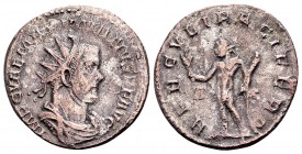 Maximianus Herculius. Lugdunum, 287 AD. BI antoninianus, 3,78 g. IMP C C VAL MAXIMIANVS P F AVG radiate, draped, cuirassed bust right / HERCVLI PACIFE...