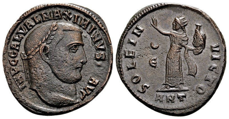 Maximinus Daia. Antioch, 312-313 AD. Æ follis, 6.54 g. IMP C GAL VAL MAXIMINVS P...