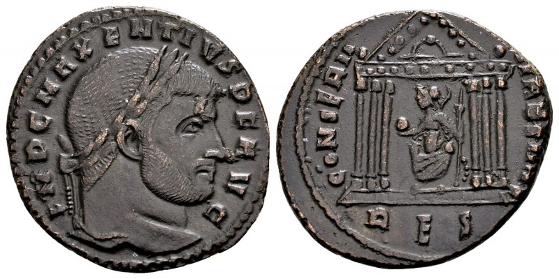 Maxentius. Rome, 310-311 AD. Æ follis, 6.07 g. IMP C MAXENTIVS P F AVG laureate ...