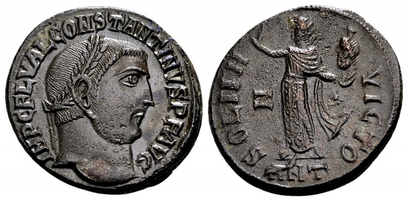 Constantine I. Antioch, 312 AD. Æ follis, 5.72 g. IMP C FL VAL CONSTANTINUS P F ...