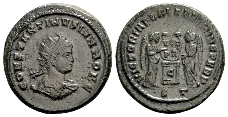 Constantine II as Ceasar. Ticinum, 319 AD. Æ follis, 3.54 g. CONSTANTINVS IVN NO...