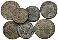 the Lundahl collection (1955-1995). Roman Imperial. Lot of 7 Æ coins Late 3rd-4th century AD. Fine to Very Fine. SOLD AS IS. NO RETURN