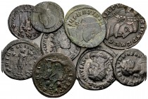 Roman Imperial. 9 Æ coins Late 3rd-4th century AD. Mainly Very Fine. SOLD AS IS. NO RETURN