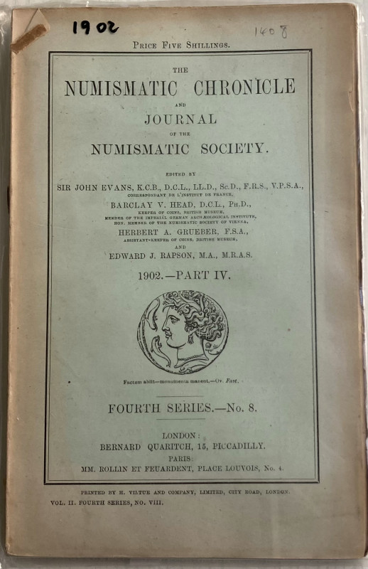 AA.VV. The Numismatic Chronicle Part IV Fourth Series No. 8. London 1902. Brossu...