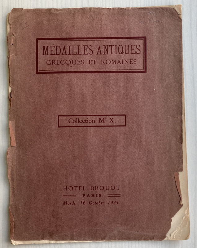 Florange M. J. Ciani M. L. Collection de M.X. Medailles Antiques Grecques et Rom...