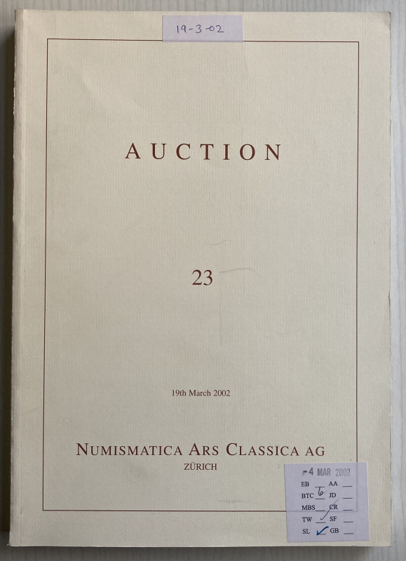 Nac Numismatica Ars Classica. Auction 23. Greek, Roman and Byzantine Coins. Zuri...