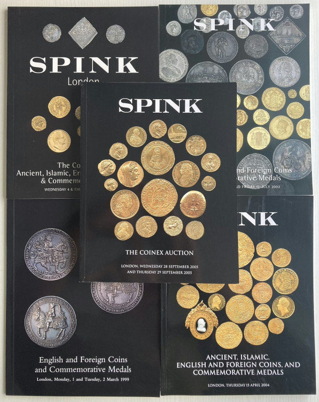 Spink Lotto di 5 Cataloghi: 2 March 1999 – 5 October 2000 – 12 July 2002 – 15 Ap...