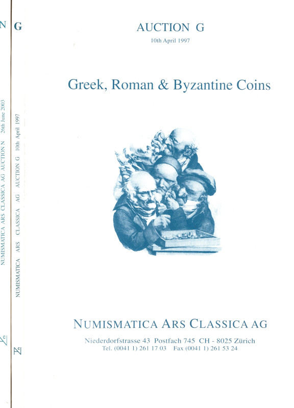 LOTTO DI 2 cataloghi Ars Classica Auction G - N. 1997-2003. Greek,roman byzantin...