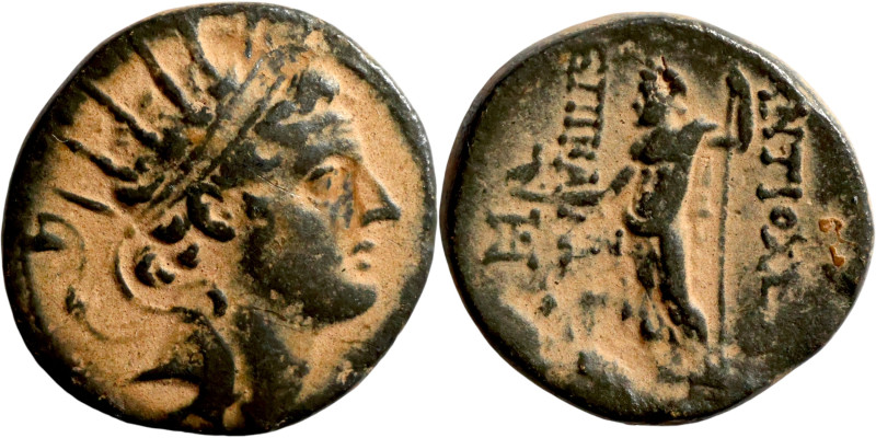 SELEUKID KINGS of SYRIA. Antioch mint. Antiochos IV Epiphanes (175-164 BC). AE b...