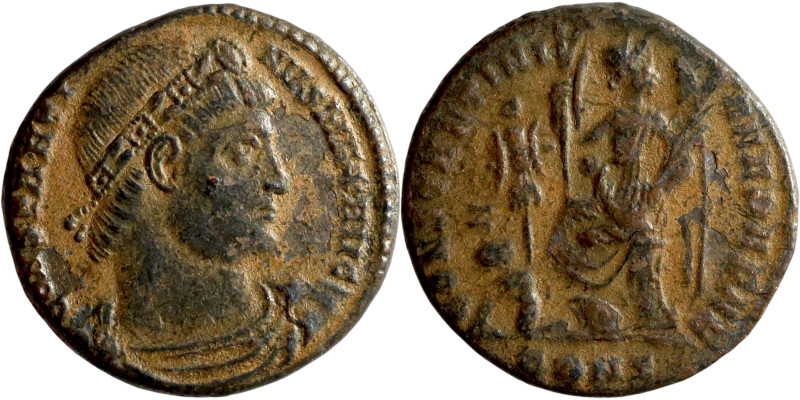 Constantine I the Great (307-337 AD) Follis. Obv.:CONSTANTINVS MAX AVG Rosette-d...