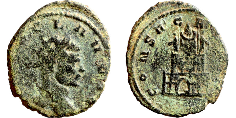 Divus Claudius II. Antoninian.

19mm 2.66g

Artificial sand patina