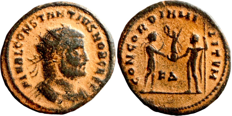 Constantius I (Caesar: 293-305). Antoninianus. Obv: FL VAL CONSTANTIVS NOB CAES,...