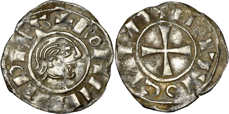 Principality of Antioch. Bohemond III (1163-1201) Denier. Antioch. Obverse: +BOA...