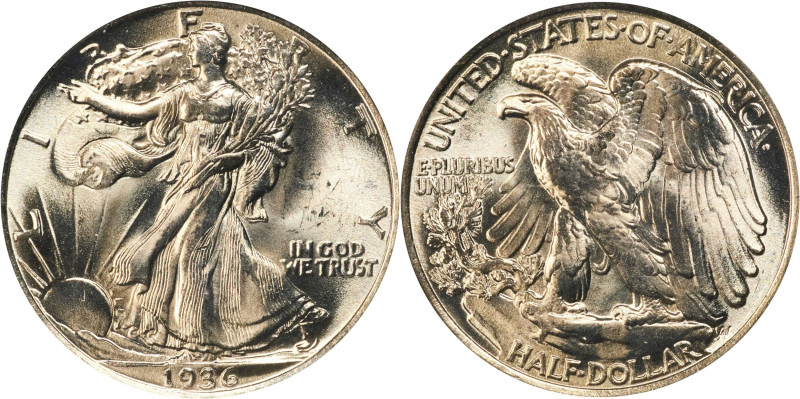 1936 Walking Liberty Half Dollar. MS-65 (PCGS). CAC. OGH Generation 3.0.
PCGS# ...