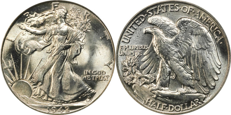 1942 Walking Liberty Half Dollar. MS-65 (PCGS). OGH Generation 3.0.
PCGS# 6614....