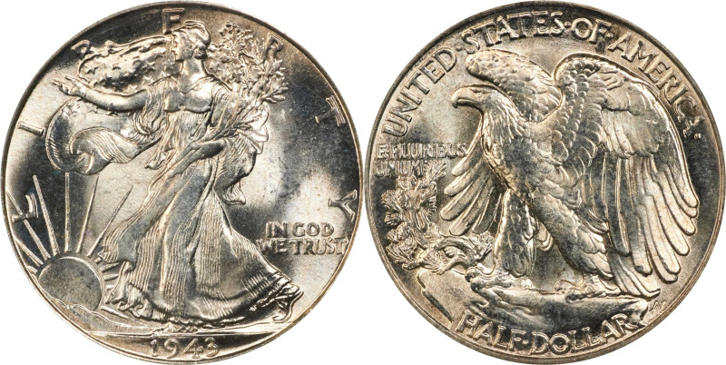 1943 Walking Liberty Half Dollar. MS-65 (PCGS). OGH Generation 3.0.
PCGS# 6618....