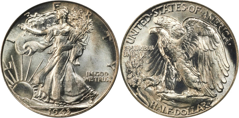 1943-D Walking Liberty Half Dollar. MS-65 (PCGS). OGH Generation 3.0.
PCGS# 661...