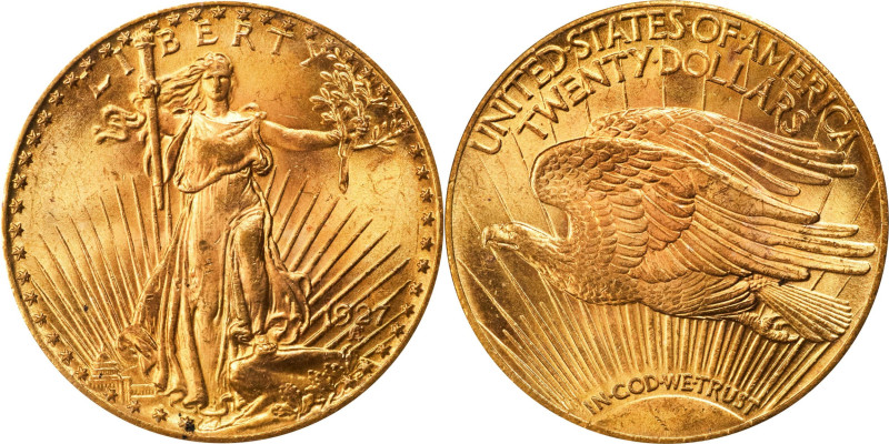 1927 Saint-Gaudens Double Eagle. MS-64 (PCGS). CAC. OGH Generation 3.1.
PCGS# 9...