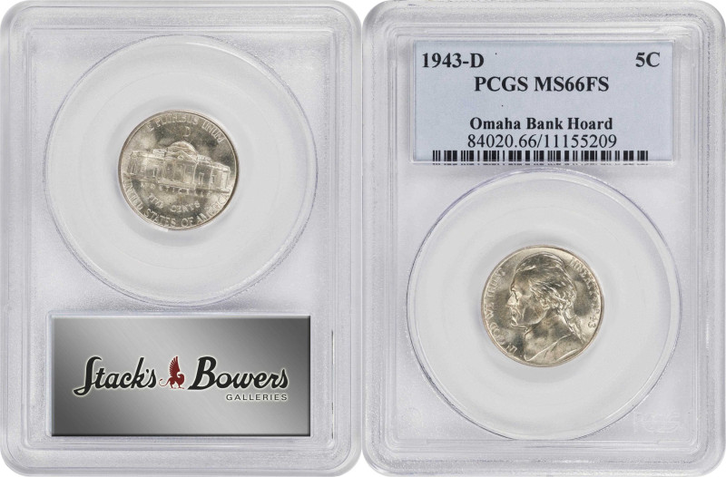 Lot of (4) 1940s Jefferson Nickels. (PCGS).
Included are: 1940 MS-66 FS; 1940-D...