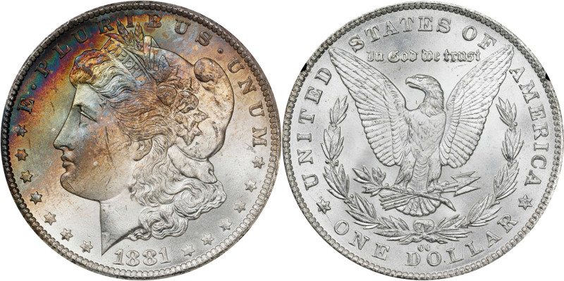 1881-CC GSA Morgan Silver Dollar. MS-64 (NGC).
The original box and card are in...