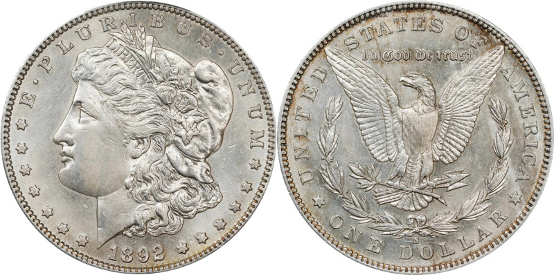 1892-S Morgan Silver Dollar. AU Details--Surfaces Smoothed (PCGS).
PCGS# 7218. ...