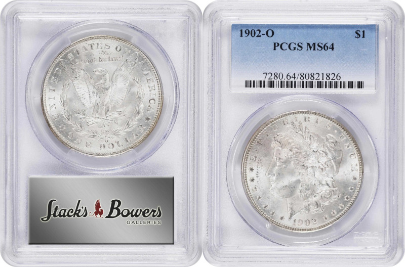 Lot of (3) Morgan Silver Dollars. MS-64 (PCGS).
Included are: 1882-O; 1887; and...