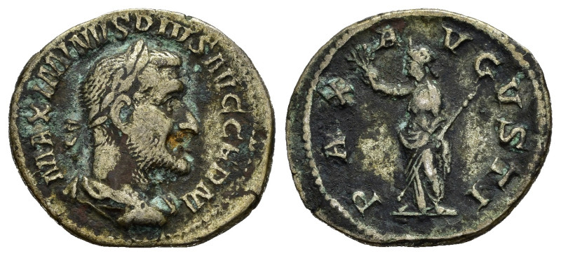 MASSIMINO I (235-238). Roma. Denario. AR (2,74 g). D/ MAXIMINVS PIVS AVG GERM, b...